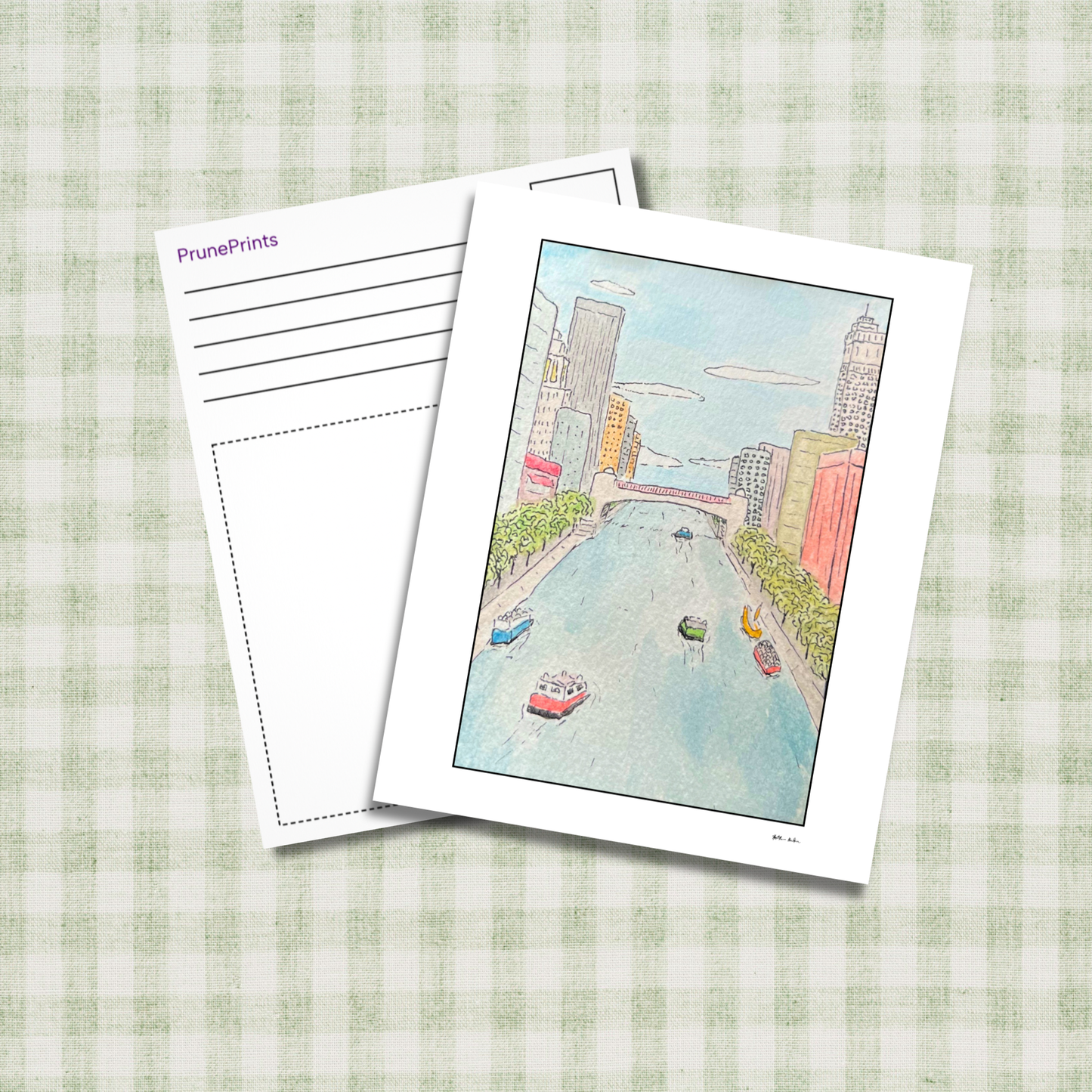 Chicago Riverwalk Postcard