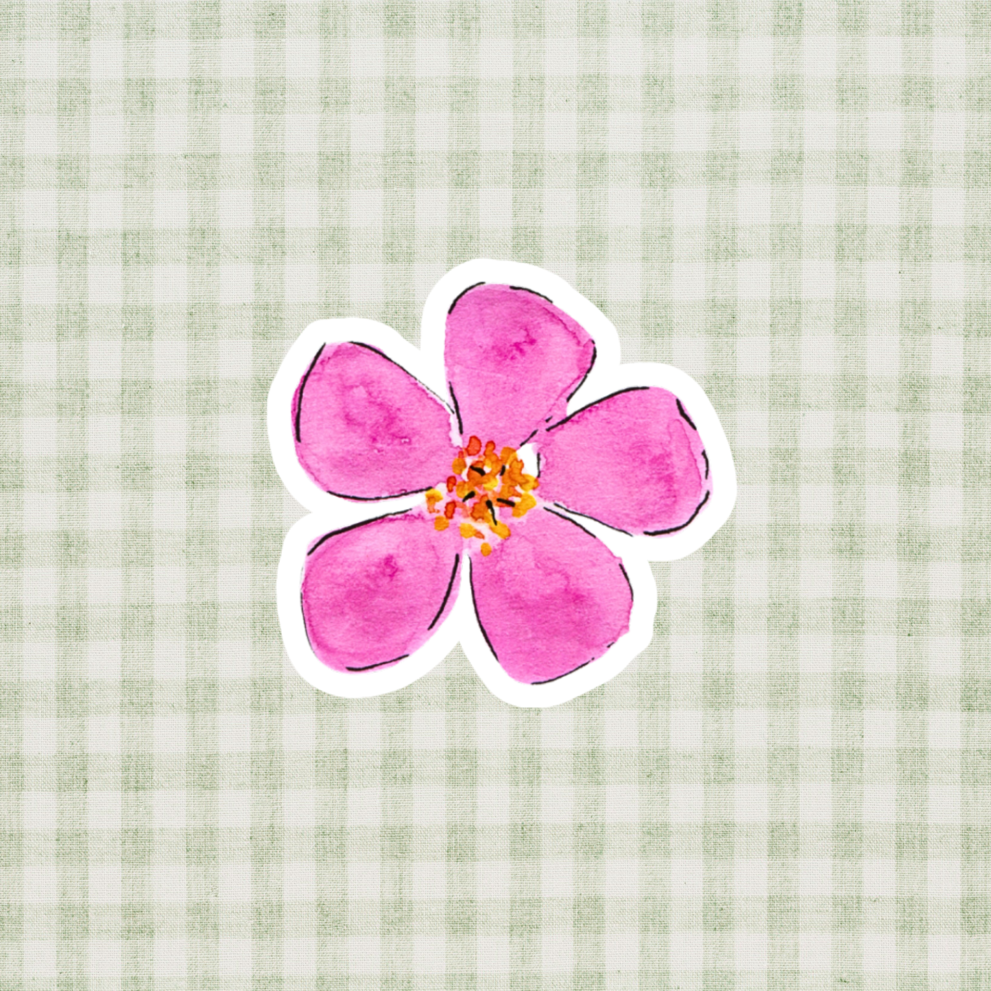 Flower Bloom Watercolor Sticker