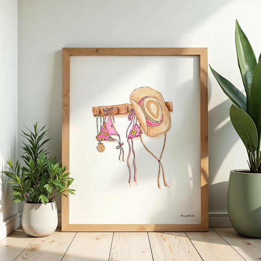 Coastal Cowgirl Print