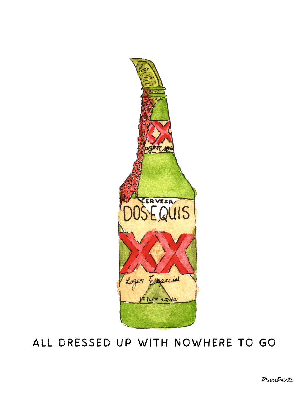Dos Equis Dressed Print