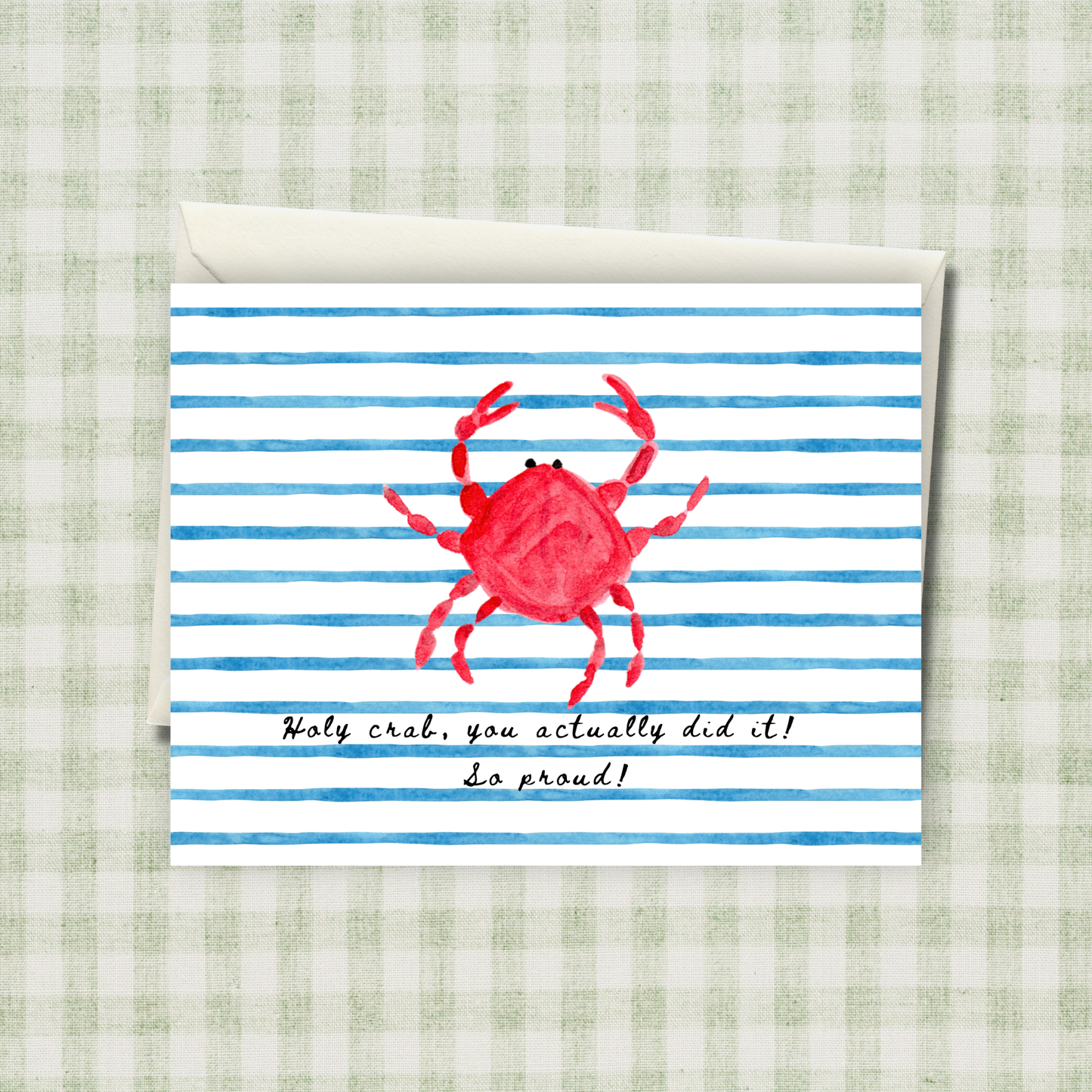 Holy Crab, you actually did it! Card