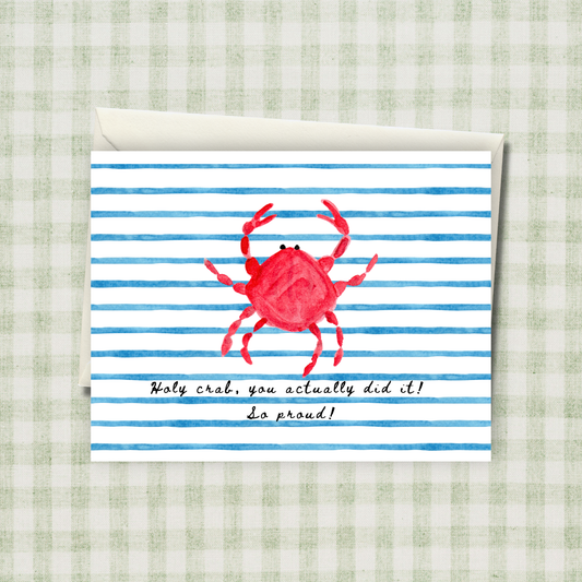 Holy Crab, you actually did it! Card