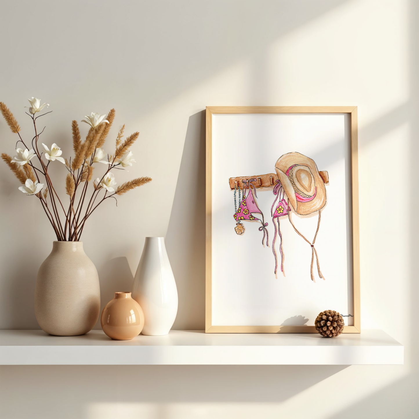 Coastal Cowgirl Print