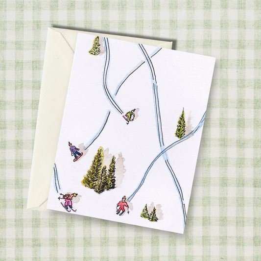 Ski Slopes Card