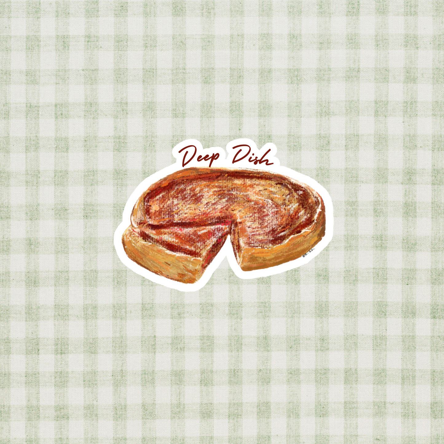 Deep Dish Pizza Sticker