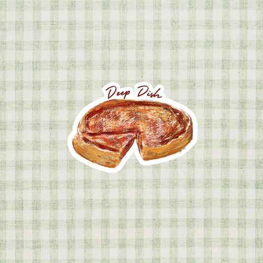 Deep Dish Pizza Sticker