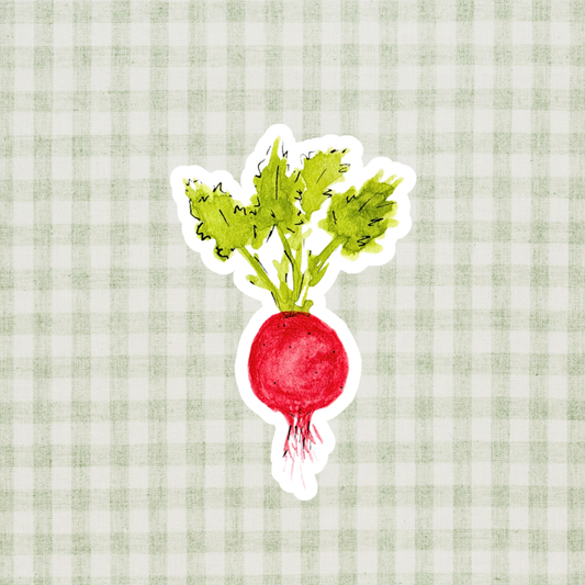 Fresh Radish Watercolor Sticker
