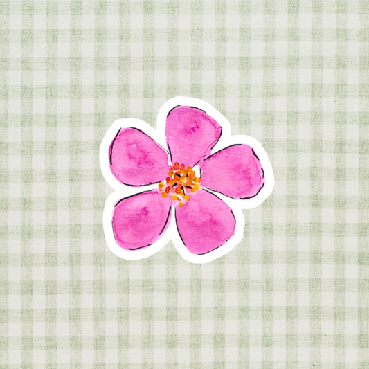 Flower Bloom Watercolor Sticker