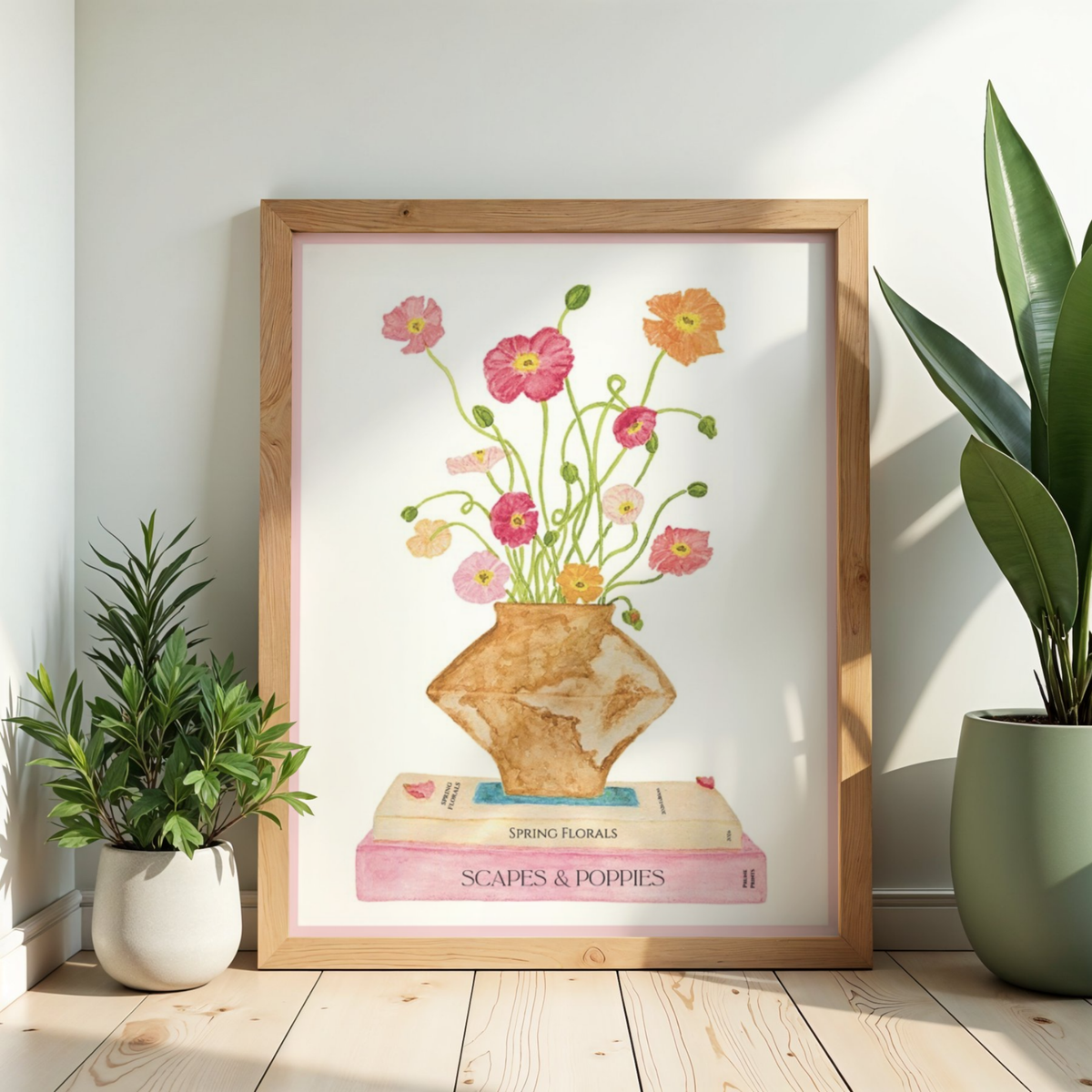 Scapes & Poppies Print
