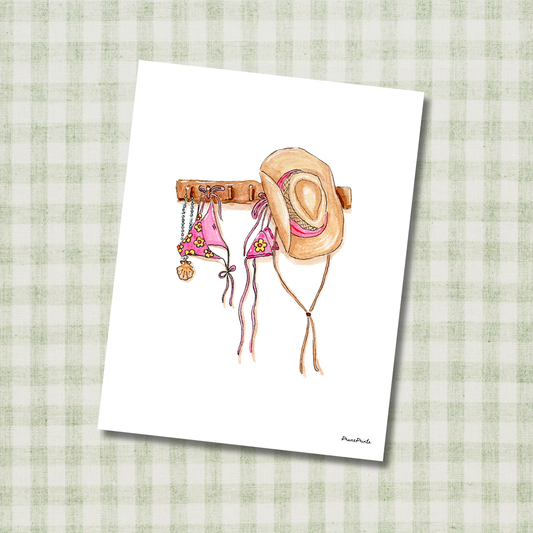 Coastal Cowgirl Print