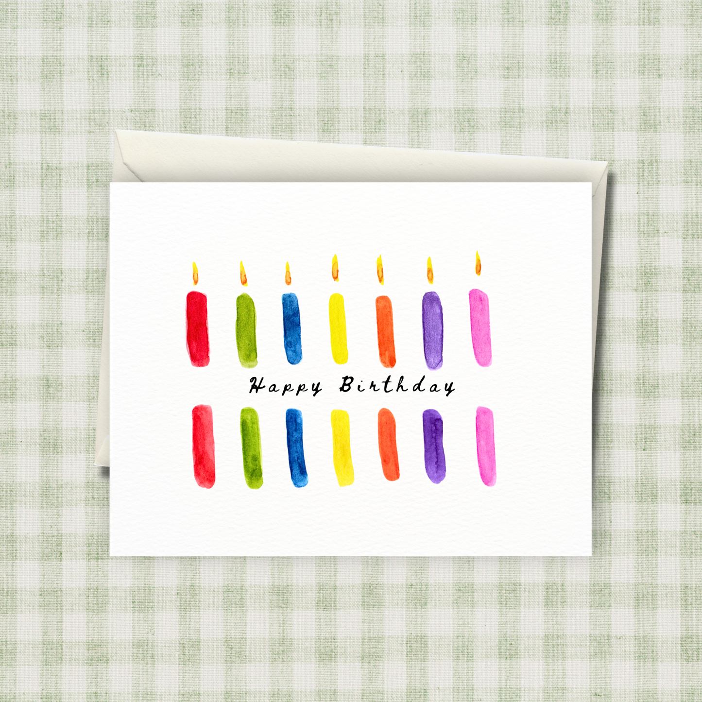 Happy Birthday Candles Card