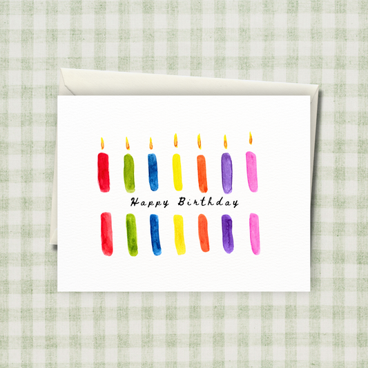 Happy Birthday Candles Card