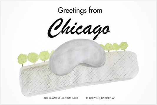 Chicago Bean Postcard